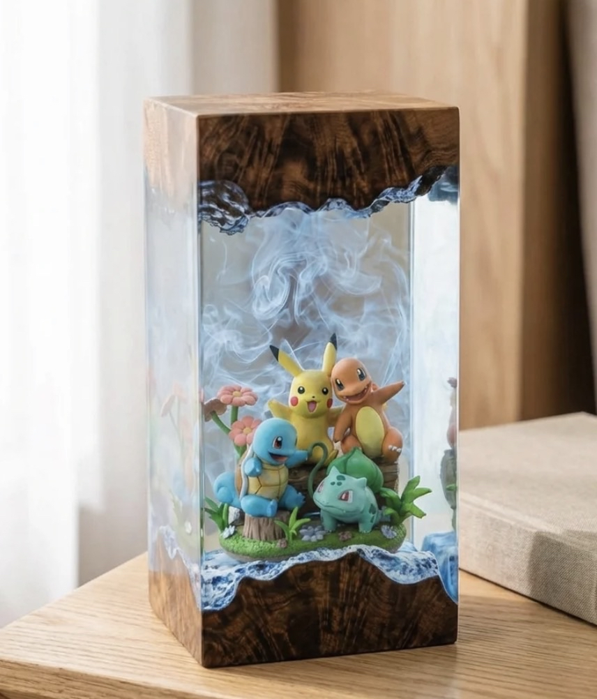 Pikachu, Glumanda, Schiggy, Bisasam